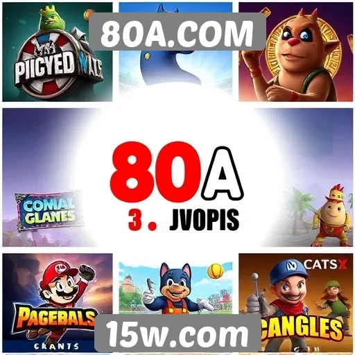 Análise da variedade de jogos disponíveis no 80A.COM